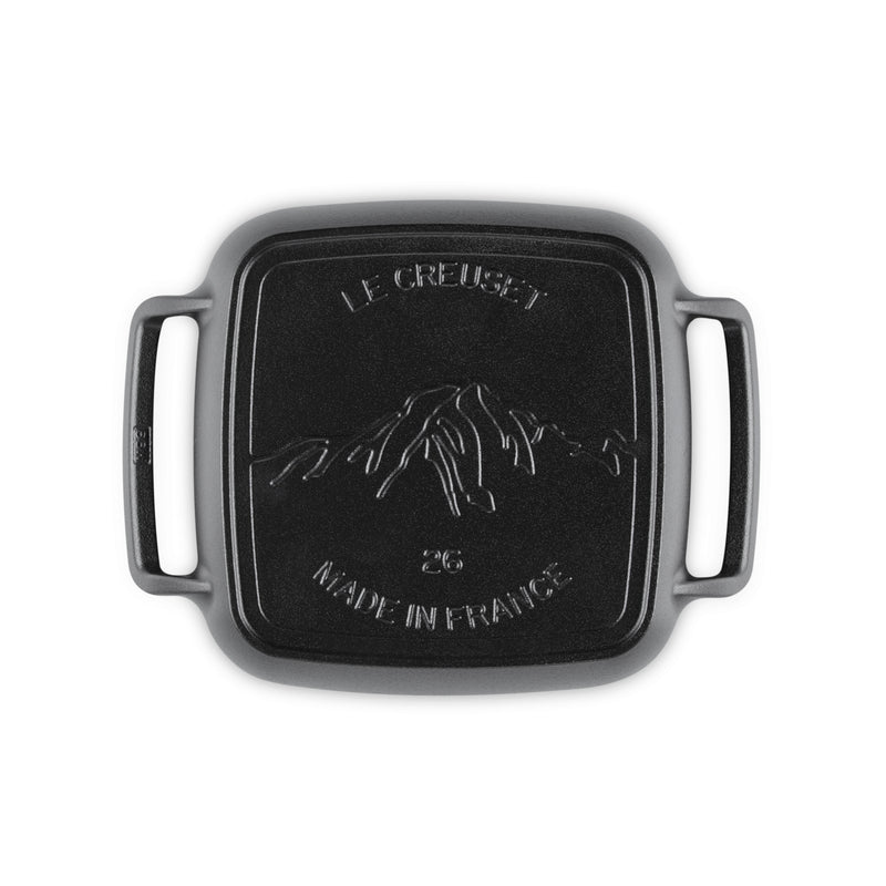 Cast Iron Outdoor Collection Square Grill 26cm Matte Black 