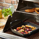 Cast Iron Outdoor Collection Square Grill 26cm Matte Black 