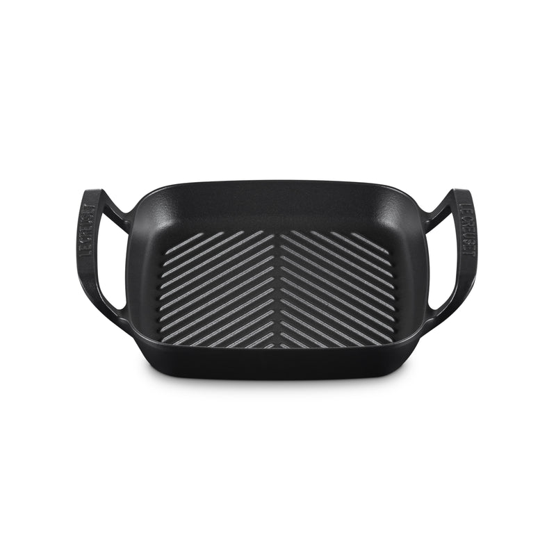 Cast Iron Outdoor Collection Square Grill 26cm Matte Black 