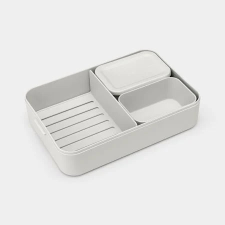 Make & Take Lunch Box Bento Large - Light Grey
