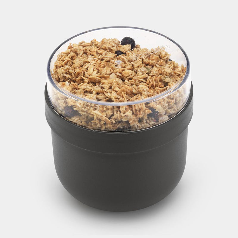 M & T Breakfast Bowl  0.5L Dark Grey