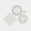 Make & Take Salad Bowl  1.3L Light Grey