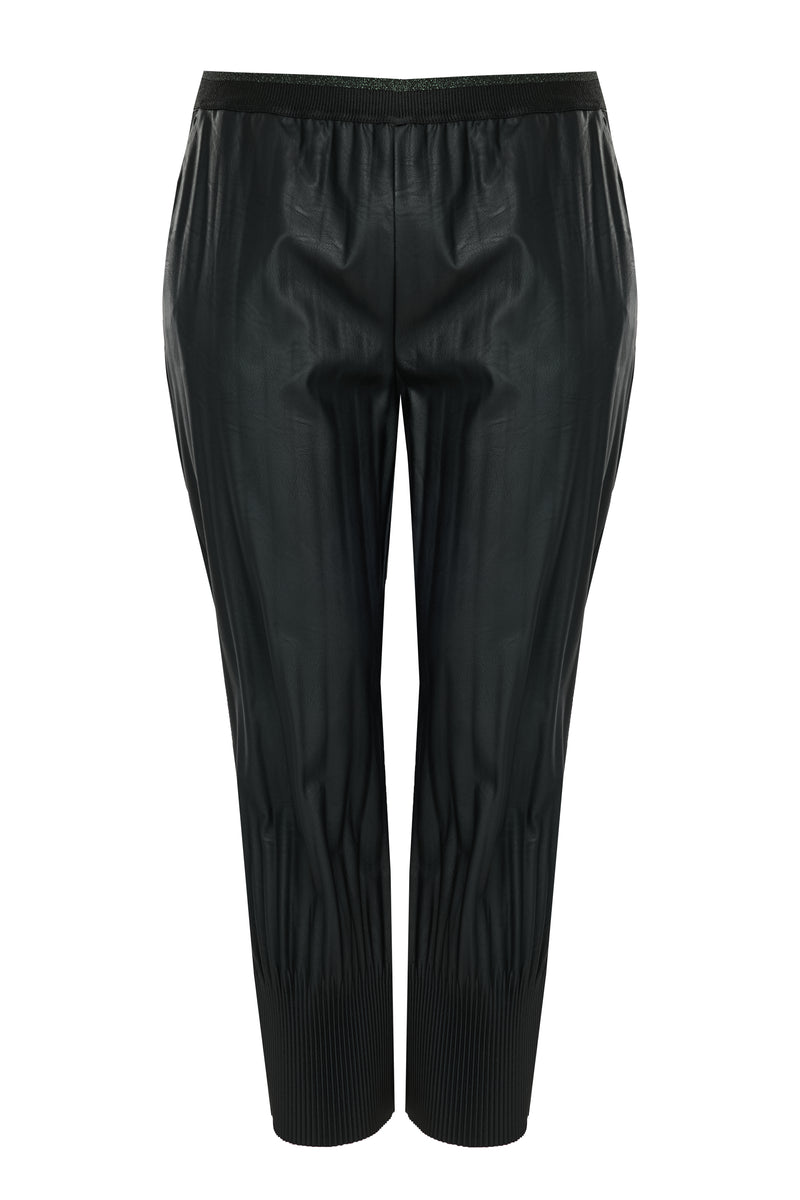 PLETHER TROUSERS - Black
