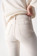 Cropped True Slim Jean - Beige
