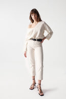 Cropped True Slim Jean - Beige