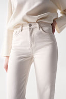 Cropped True Slim Jean - Beige