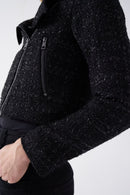 Short Tweed Jacket - Black