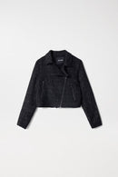 Short Tweed Jacket - Black