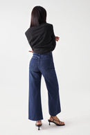 True Marine Straight Cropped Jean - Blue