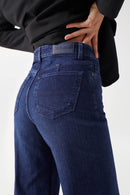 True Marine Straight Cropped Jean - Blue