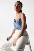 Light Denim Top - Blue