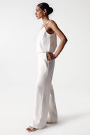 Ring Detail Top - White
