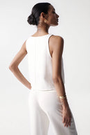 Ring Detail Top - White