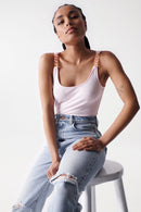 Straps Detail Top - Pink