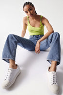 Straps Detail Top - Light Green