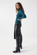 Cashmere Polo Neck Jumper - Green