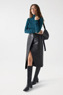 Cashmere Polo Neck Jumper - Green