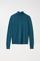 Cashmere Polo Neck Jumper - Green