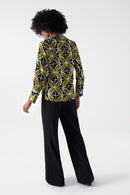 Floral Print Blouse - Green