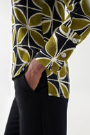 Floral Print Blouse - Green