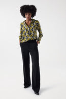 Floral Print Blouse - Green