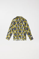 Floral Print Blouse - Green