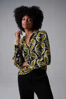 Floral Print Blouse - Green