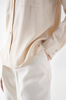 Light Denim Shirt - Beige