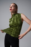 Velvet Top - Green