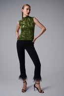 Velvet Top - Green