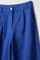 Loose High Waist Jean - Blue