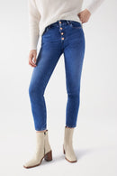 Destiny Cropped Slim - Blue