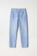 Faith Push In Cropped Jean - Blue