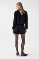 Tweed Skort - Black