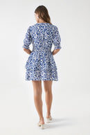 Print Short Dress - Pearl