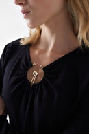 Metal Appliques Jumper - Black