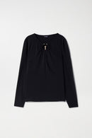 Metal Appliques Jumper - Black