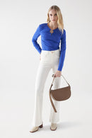 Metal Appliques Jumper - Blue