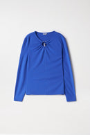 Metal Appliques Jumper - Blue