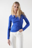 Metal Appliques Jumper - Blue