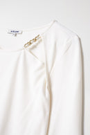 Chain Detail Top - White