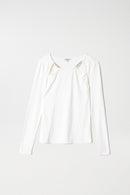 Chain Detail Top - White