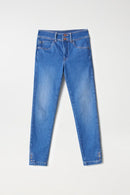 Secret Cropped Skinny Jean - Blue