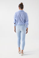 Secret Crop Skinny Jean - Blue
