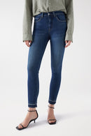 Faith Cropped Slim Jeans - Blue