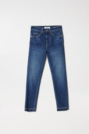Faith Cropped Slim Jeans - Blue