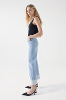 Turn Up True Straight Jean - Blue