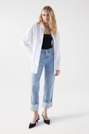 Turn Up True Straight Jean - Blue