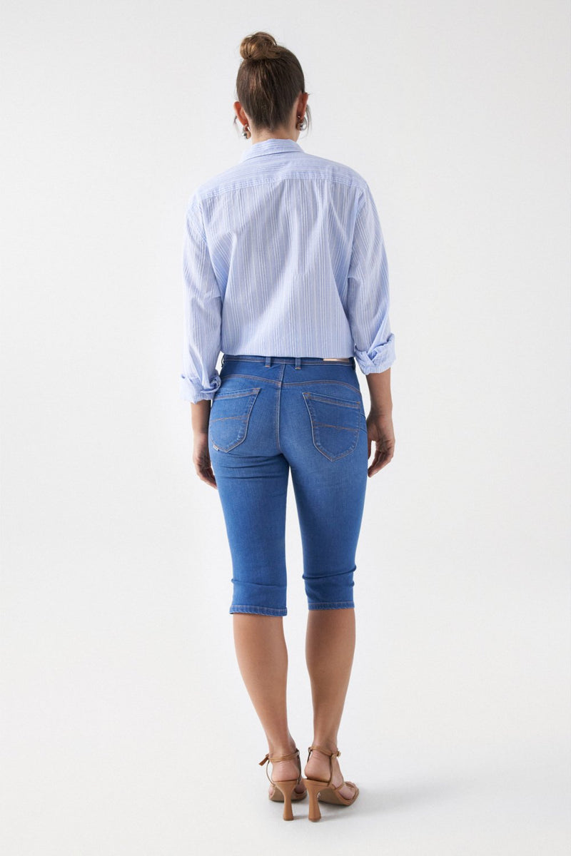 Denim Bermuda Shorts - Blue