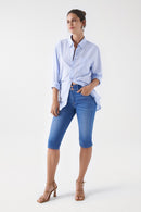Denim Bermuda Shorts - Blue
